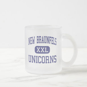 Neues Braunfels - Einhörner - hoch - neues Mattglastasse