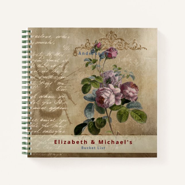 Neues BUCKET LIST Custom Notizbuch (Vorderseite)