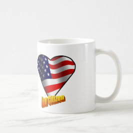 Neues Bürger-Sternenbanner Herz Kaffeetasse