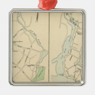 Neues Canaan, Rowayton Silbernes Ornament
