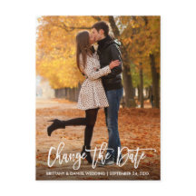 Neues Datum ändern Datum Modernes Pinselskript