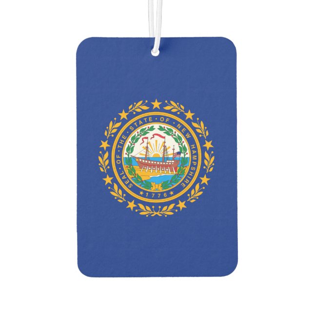 Neues Design der Hampshire State Flag Autolufterfrischer (Rückseite)
