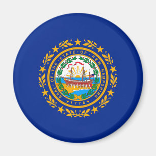 Neues Design der Hampshire State Flag Magnet