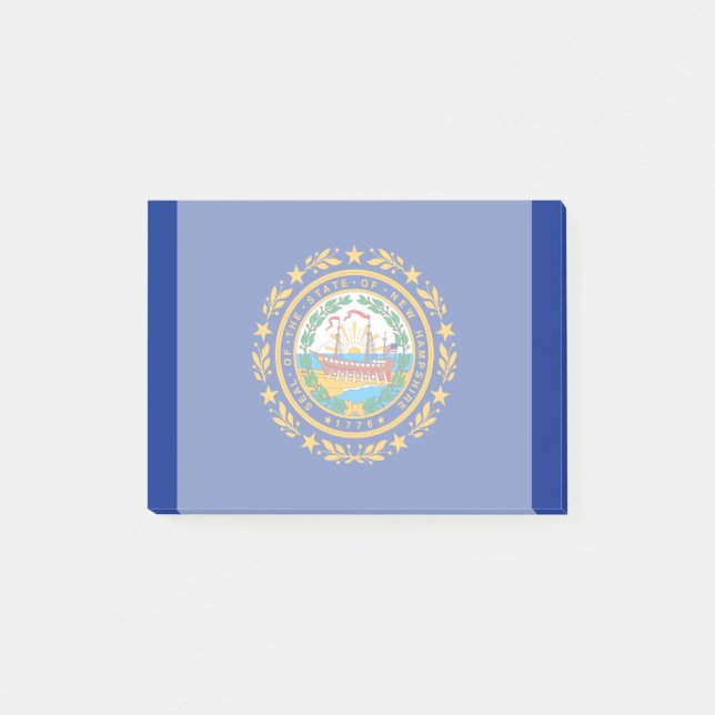 Neues Design der Hampshire State Flag Post-it Klebezettel (Vorderseite)