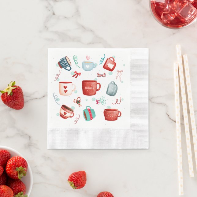 Neues Design für Ihre Weihnachtsfeier Serviette (Beispiel)