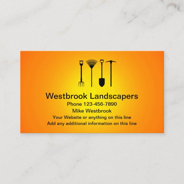 Neues Design von Landscapes Visitenkarte (Vorderseite)