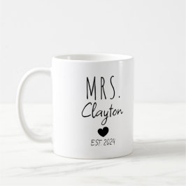 Neues Ehepaar - Personalisierte Herren und Frau. Kaffeetasse