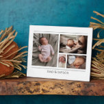 Neues Foto für Papa und Baby Fotoplatte<br><div class="desc">Erstellen Sie eine bezaubernde Collage mit neuen Papa- und Baby-Fotos auf einem Papiergewicht für ein Vatertagsgeschenk für einen neuen Vater. Nimm diese ersten Tage für immer ein. Ein perfekter Sake für einen neuen Papa,  der mit seinem Baby verbunden ist.</div>