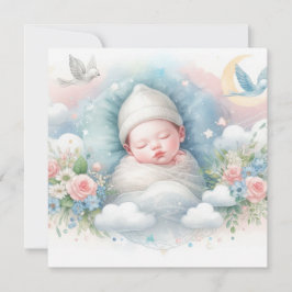 Neues geborenes Baby Einladung