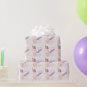 Neues Geborenes Baby Girl Geschenkpapier