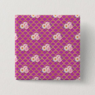 Neues Geschenk für Zuhause - Florale Tapestry-Wurf Button