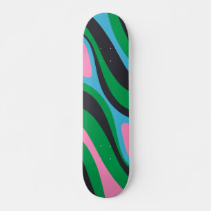 Neues Groove Trippy Retro Abstraktes Muster Skateboard