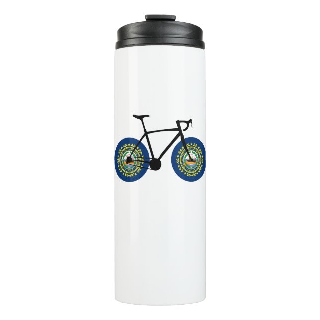 Neues Hampshire Flag Cycling Thermosbecher (Vorderseite)