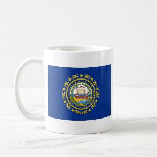 Neues Hampshire-Flag + Map-Tasse Kaffeetasse