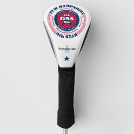 Neues Hampshire Staat Circle Custom Golf Head Cove Golf Headcover