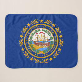 Neues Hampshire State Flag Print Patriotic Sherpadecke