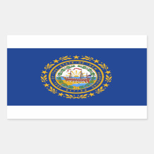 Neues Hampshire State Flag Sticker
