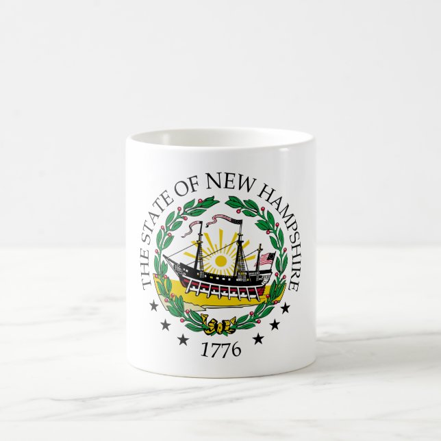 Neues Hampshire-Zeichen Kaffeetasse (Mittel)