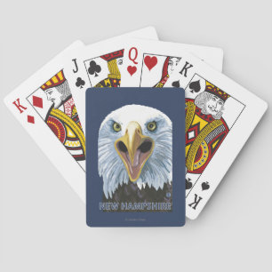 Neues HampshireEagle herauf nahes Spielkarten