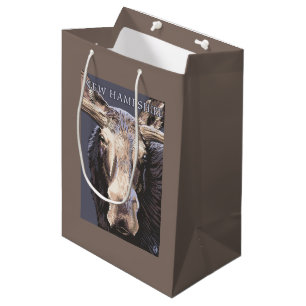 Neues HampshireMoose herauf nahes Mittlere Geschenktüte