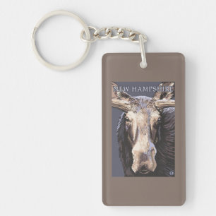 Neues HampshireMoose herauf nahes Schlüsselanhänger