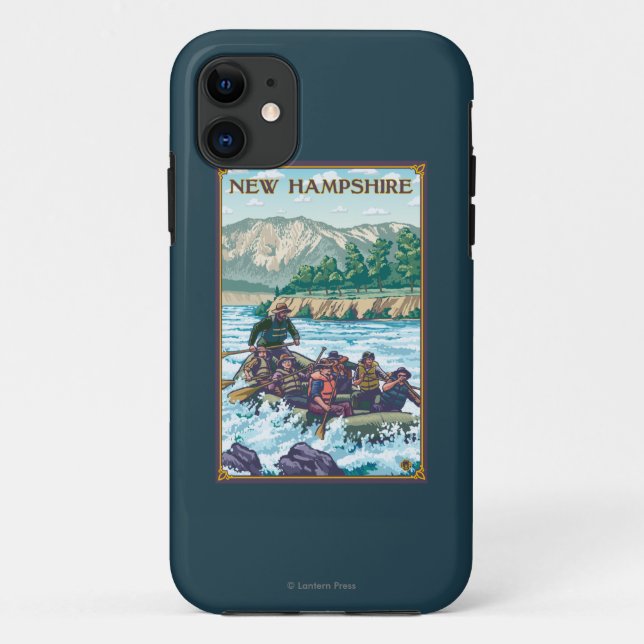 Neues HampshireRiver, das Szene flößt Case-Mate iPhone Hülle (Rückseite)