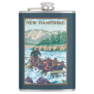 Neues HampshireRiver, das Szene flößt Flachmann
