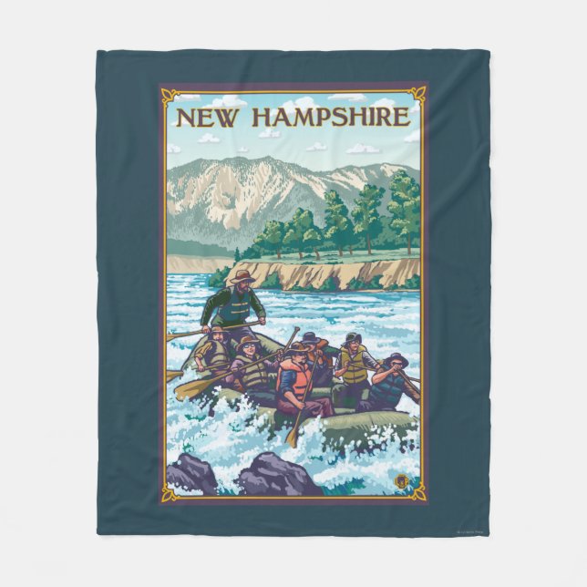 Neues HampshireRiver, das Szene flößt Fleecedecke (Vorderseite)
