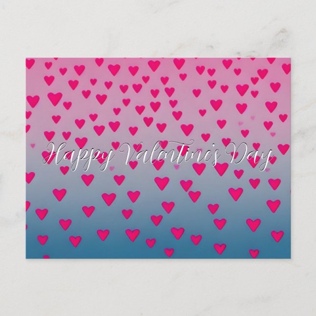 Neues Happy Valentine's Day Hearts Postkarte (Vorderseite)