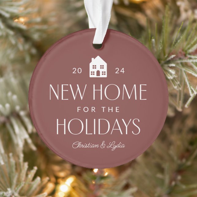 Neues Haus ein Foto Weihnachten Ornament (Baum)