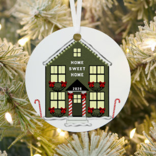 Neues Haus Ornament Aus Metall