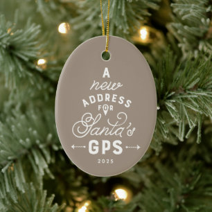Neues Haus Spaß neutral ein Foto Weihnachten Keramik Ornament