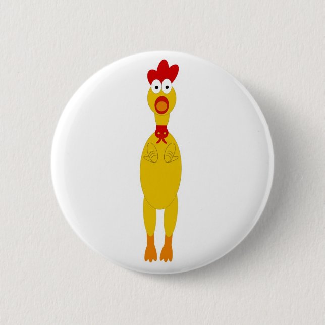 Neues Huhn-Button Button (Vorderseite)