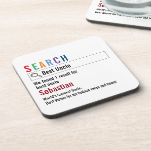 Neues Internet-Suchergebnis Personalisiert Getränkeuntersetzer