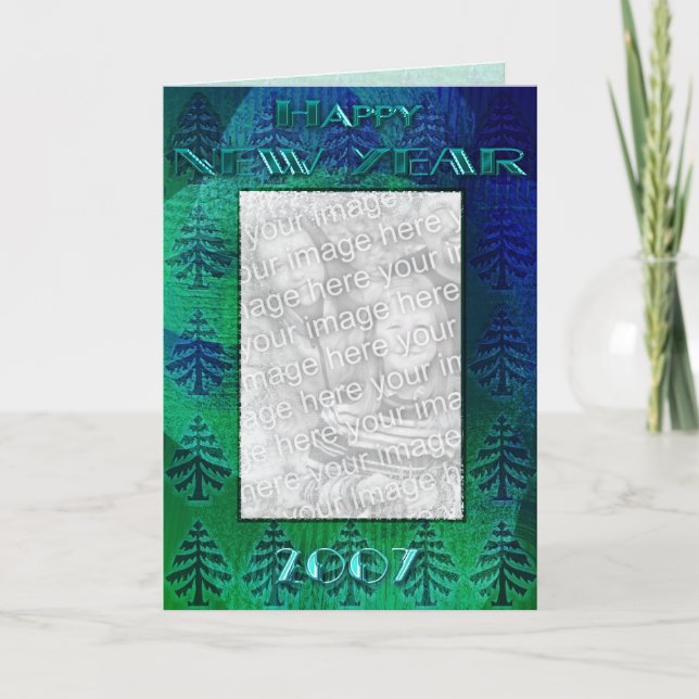 Neues Jahr 2007 Feiertagskarte (Vorderseite)