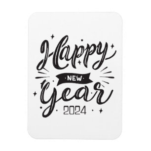 Neues Jahr 2024 Magnet