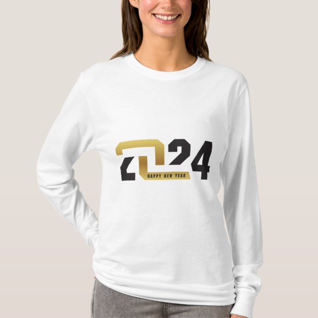 Neues Jahr 2024 T-Shirt (Vorderseite)