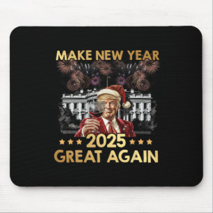 Neues Jahr 2025 wieder großartig Funny Trump Wine Mousepad