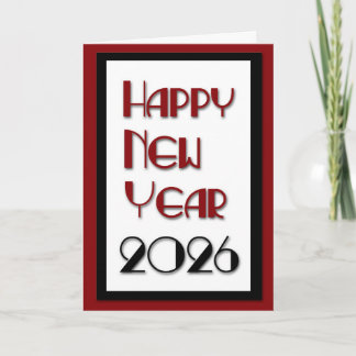 Neues Jahr 2026 Feiertagskarte