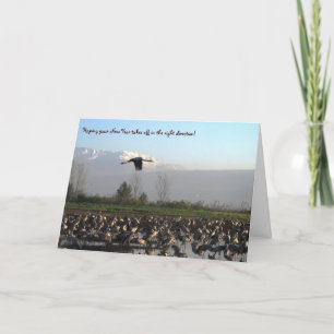 Neues Jahr beginnt gut Grußkarte Feiertagskarte