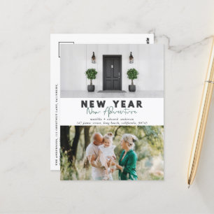 Neues Jahr Erlebnis Multi-Foto Urlaub Postkarte