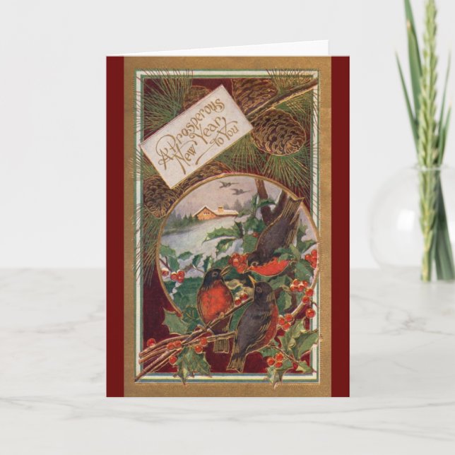 Neues Jahr Feiertagskarte (Vorderseite)