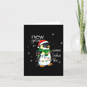 Neues Jahr gleiches Baka Leben Pinguin Neujahr Sar Karte