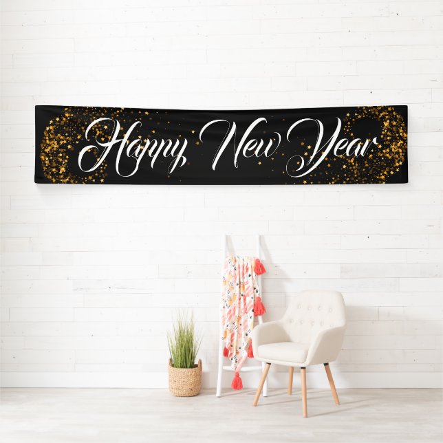 Neues Jahr im Innern glücklich Banner (Insitu)