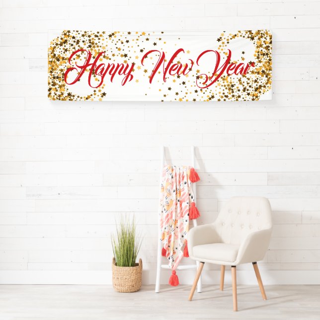 Neues Jahr im Innern glücklich Banner (Insitu)