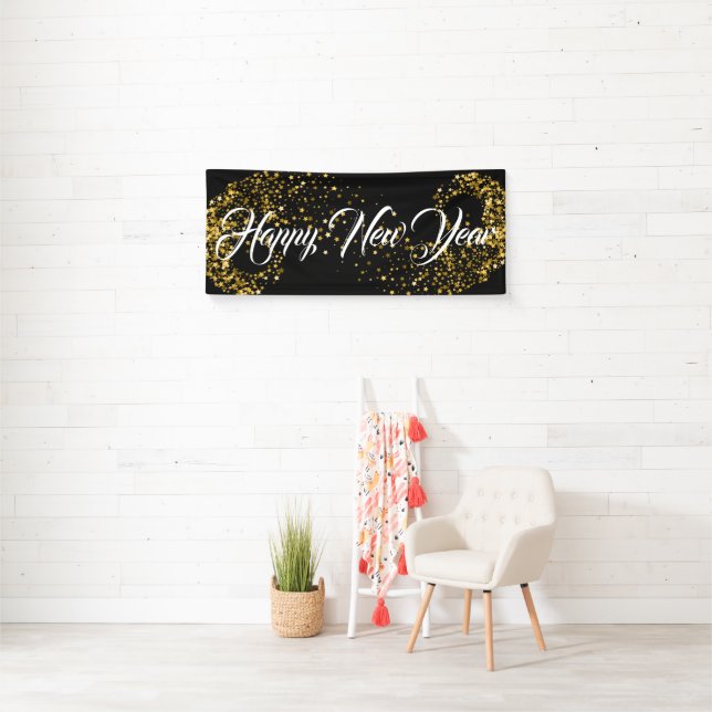 Neues Jahr im Innern glücklich Banner (Insitu)
