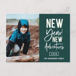 Neues Jahr Neue Abenteuer Foto Holiday Postkarte