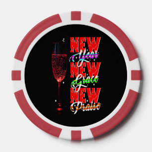 Neues Jahr Neue Gnade Neues Lob Pokerchips