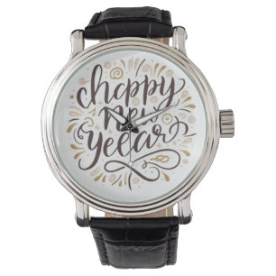 NEUES JAHR Neuer START, Frohes Neues Jahr Armbanduhr