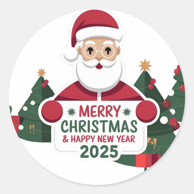 Neues Jahr, neuer Stil 2025: Round Stickers (Vorderseite)